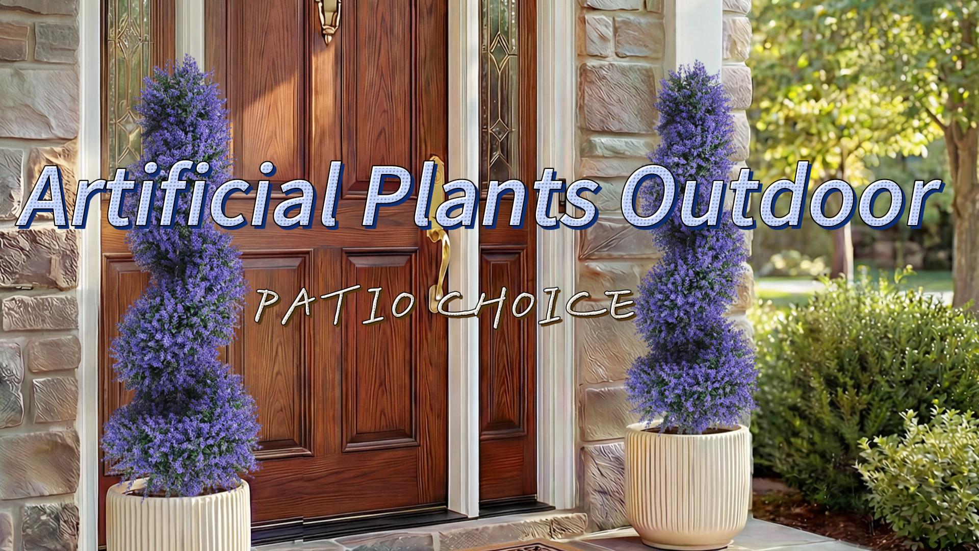 Amazon.com - PATIO CHOICE 3ft Artificial Topiary Spiral Trees with